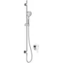 Conjunto de chuveiro encastrado DEANTE Arnika Nero com barra, preto mate, chuveiro de teto de 250mm, 2 saídas