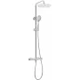 DEANTE cabeça de chuveiro com válvula misturadora termostática - Arnika Nero, preto mate, chuveiro de chuva 250 mm