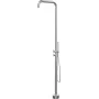 DEANTE Coluna de duche de jardim com lava-pés, aço inoxidável escovado AISI 304, 2 saídas, 2150 mm