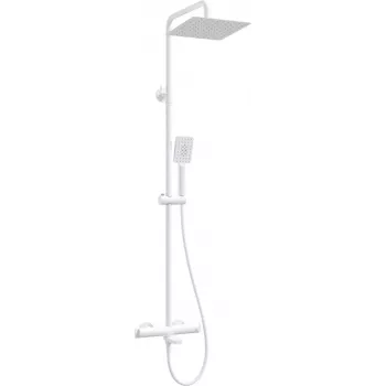 DEANTE Conjunto de chuveiro com torneira de banheira termostática, preto mate
