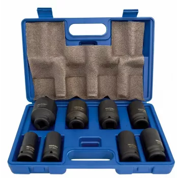 ADLER Conjunto de chaves de caixa para chave de impacto 3/4 polegadas, 8 peças
