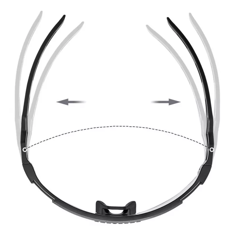 Óculos de ciclismo fotocromáticos Rockbros com proteção UV e inserto corretivo, preto transparente