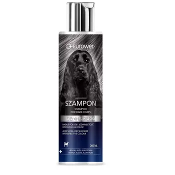Champô EUROWET Dark Coat para cães 200ml