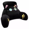 LEAN TOYS Almofada de encosto para cadeira cama gato preto 60 x 40 cm