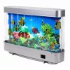 LEAN Luz noturna decorativa LED para aquário 3D peixe móvel colorido