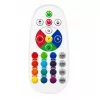 LEAN Candeeiro noturno decorativo LED RGB aquário com peixes 16 cores USB branco