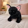 LEAN TOYS Peluche buldogue francês preto 22 cm