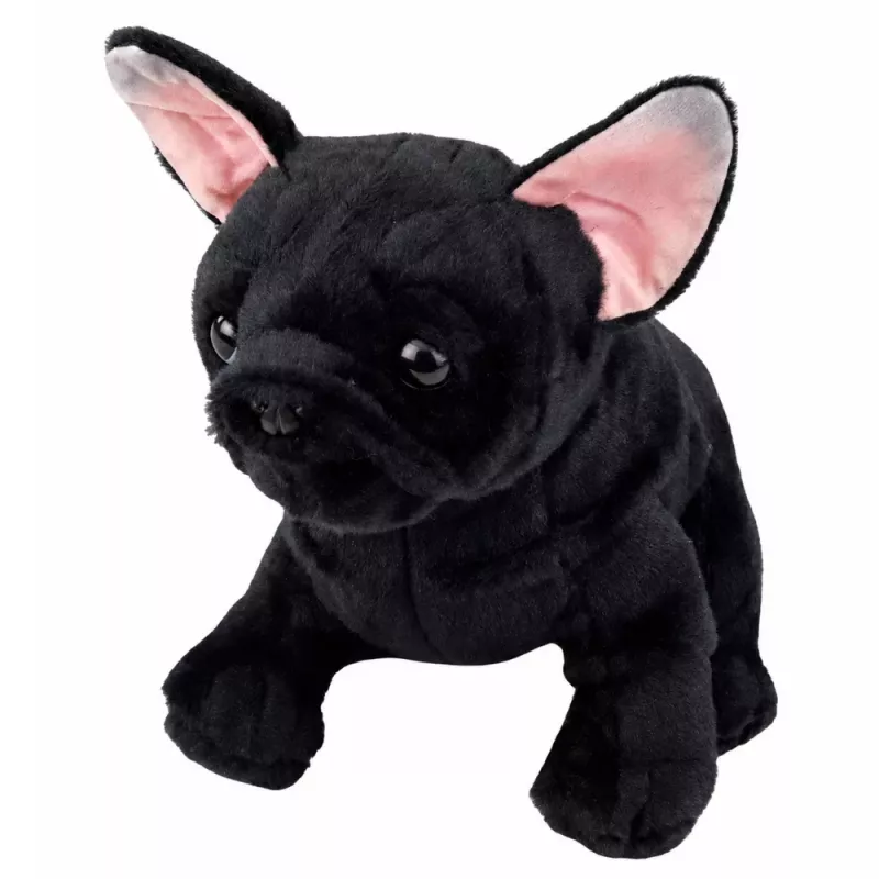 LEAN TOYS Peluche buldogue francês preto 22 cm