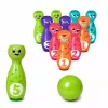 LEAN TOYS Bowling com caras sorridentes jogo educativo para crianças desporto de destreza 10 peças