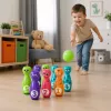 LEAN TOYS Bowling com caras sorridentes jogo educativo para crianças desporto de destreza 10 peças