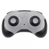 LEAN TOYS Tubarão RC com controlo remoto, move a cauda, luzes, efeito de fumo, preto