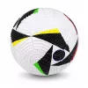 LEAN TOYS Bola de futebol de treino para relva natural, branca com padrão, tamanho 5 (22 cm)