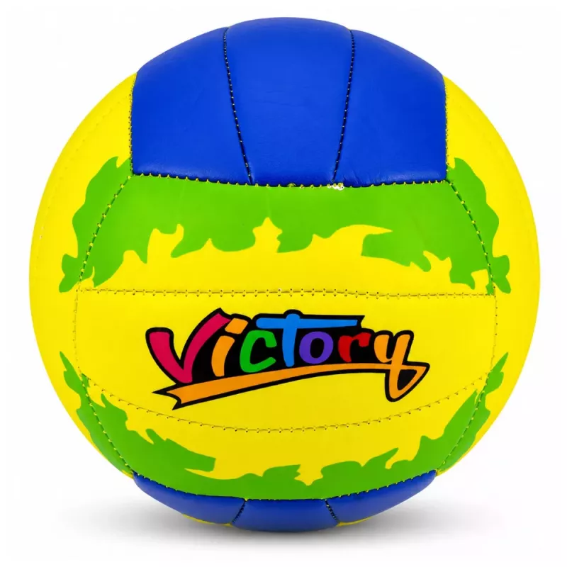 LEAN TOYS Bola de treino de voleibol, amarela e azul, 22 cm, tamanho 5