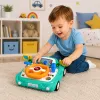 LEAN TOYS Painel interativo simulador de condução carro luzes sons azul