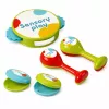 LEAN TOYS Instrumentos musicais para crianças tambor maracas pandeireta castanholas