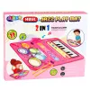LEAN TOYS Tapete interativo de música e dança bateria piano educativo 2 em 1