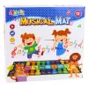 LEAN TOYS Tapete interativo de dança piano animais do zoo 10 melodias 126 cm