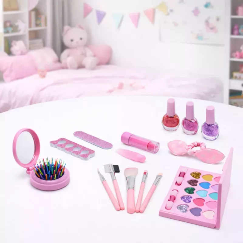 LEAN TOYS Conjunto de beleza Unicorn bolsa de cosméticos acessórios de unhas cosméticos