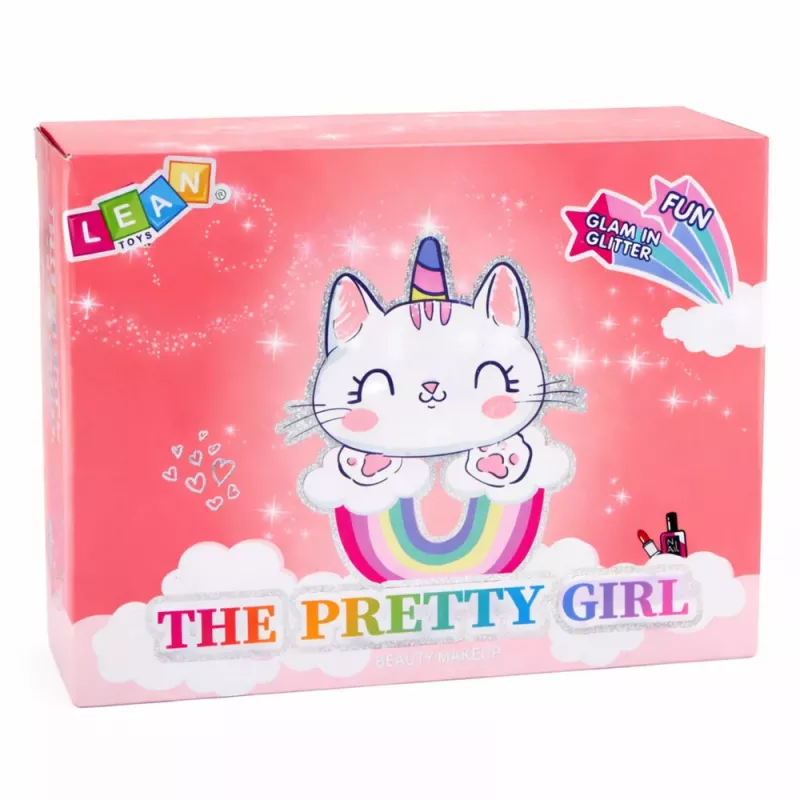 LEAN TOYS Conjunto de beleza Unicorn bolsa de cosméticos acessórios de unhas cosméticos