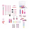 LEAN TOYS Conjunto de beleza estojo de maquilhagem infantil rosa unicórnio 72 peças