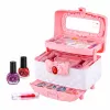 LEAN TOYS Conjunto de beleza para maquilhagem e unhas mala de cosméticos para crianças
