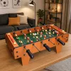 LEAN TOYS Futebol de mesa jogo arcada mini mesa de madeira 50x25 cm