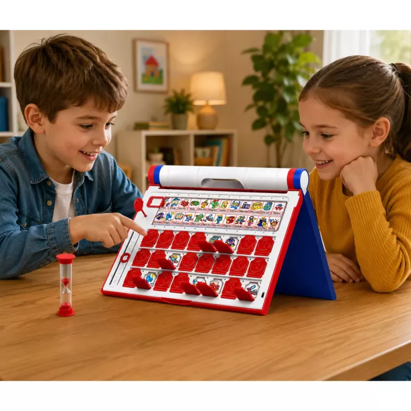 LEAN TOYS Jogo de memória Guess Who on Time portátil ampulheta tabuleiro