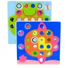 LEAN TOYS Puzzle de mosaico de botões puzzle geométrico criativo cogumelos 46 pcs.