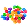 LEAN TOYS Puzzle de mosaico de botões puzzle geométrico criativo cogumelos 46 pcs.