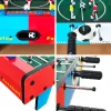 LEAN TOYS Mini Futebol de Mesa Jogo de Destreza Mesa 2 Bolas Futebol 69 cm