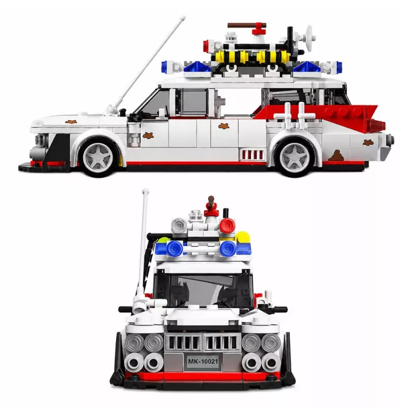 LEAN TOYS Blocos de Construção Carro Ghost Bus Branco 631 peças
