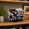 LEAN TOYS Blocos de Construção Motor V8 Modelo Mecânico com Pistões Móveis, 552 peças