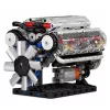 LEAN TOYS Blocos de Construção Motor V8 Modelo Mecânico com Pistões Móveis, 552 peças
