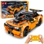 LEAN TOYS Carro RC Blocos de Construção com Controlo Remoto Laranja 545 unid.