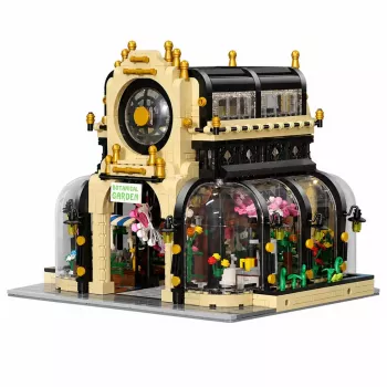 LEAN TOYS Blocos de Construção Jardim Botânico Estufa com Luz LED 2147 peças