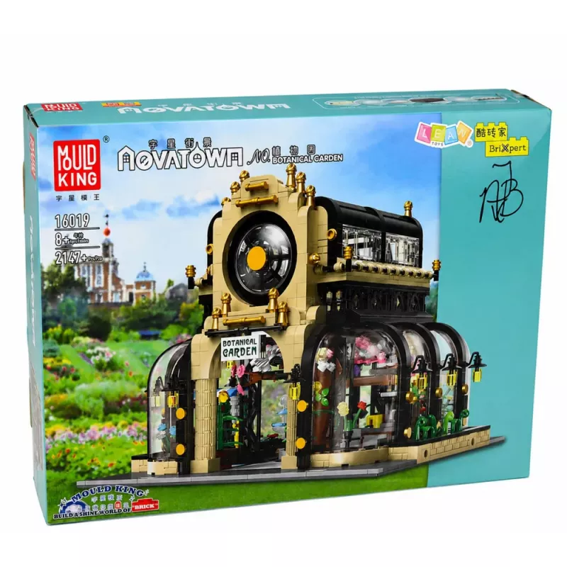 LEAN TOYS Blocos de Construção Jardim Botânico Estufa com Luz LED 2147 peças