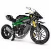 LEAN TOYS Blocos de Construção Mota de Corrida Desportiva Preta 656 unid.
