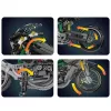 LEAN TOYS Blocos de Construção Mota de Corrida Desportiva Preta 656 unid.