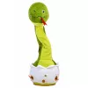 LEAN TOYS Serpente de Peluche Dançante Interativa com Música e Sons Mascote Verde
