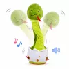 LEAN TOYS Serpente de Peluche Dançante Interativa com Música e Sons Mascote Verde
