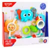 LEAN TOYS Arco Sensorial com Elefante para Berço, Cadeira de Auto, Carrinho de Bebé, Espelho, Chocalho