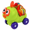 LEAN TOYS Brinquedo Interativo Sensorial Abelha Carro para Bebés Verde