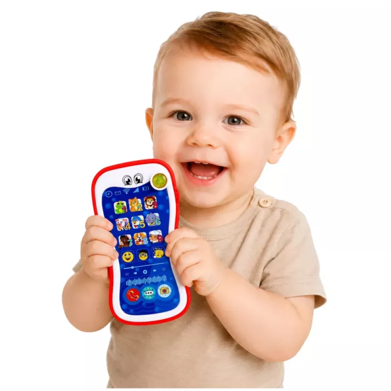 LEAN TOYS Telefone Interativo Educativo para Bebés com Sons de Animais e Luzes