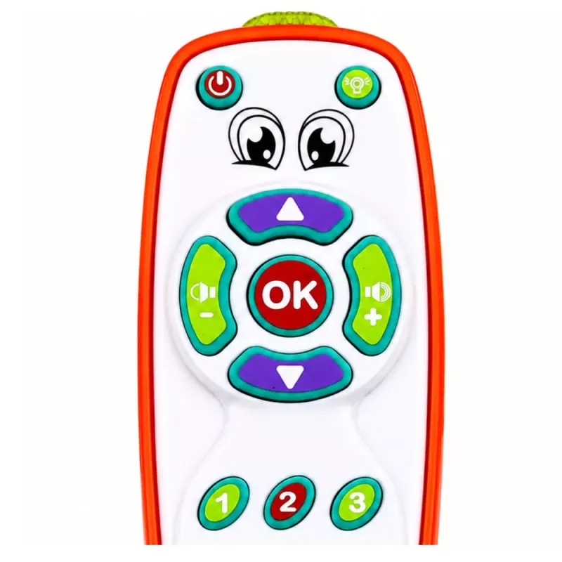 LEAN TOYS Comando Interativo Educativo para Bebés com Luz e Som Ajustáveis