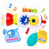 LEAN TOYS Secador de Bebé Interativo com Luzes, Sons, Engrenagens e Bolas
