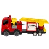 LEAN TOYS Bombeiros Camião de Bombeiros Motorizado Figura de Bombeiro Conjunto de Blocos de Construção