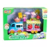 LEAN TOYS Carrinho de Gelataria com Figura de Menina Motorizada Sobremesas Conjunto de Blocos de Construção