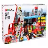 LEAN TOYS Camião de Bombeiros Dobrável Conjunto de Blocos de Construção com Figuras de Bombeiros, Luz e Som, 94 peças