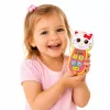 LEAN TOYS Telefone de Bebé Interativo Gato Espelho Chocalho Luz Som