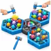 LEAN TOYS Jogo de Arcada Bate-Toupeira Criaturas para 3 Jogadores, 3 Modos, Martelos Luminosos
